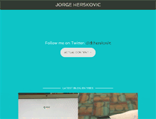 Tablet Screenshot of jorgeherskovic.net
